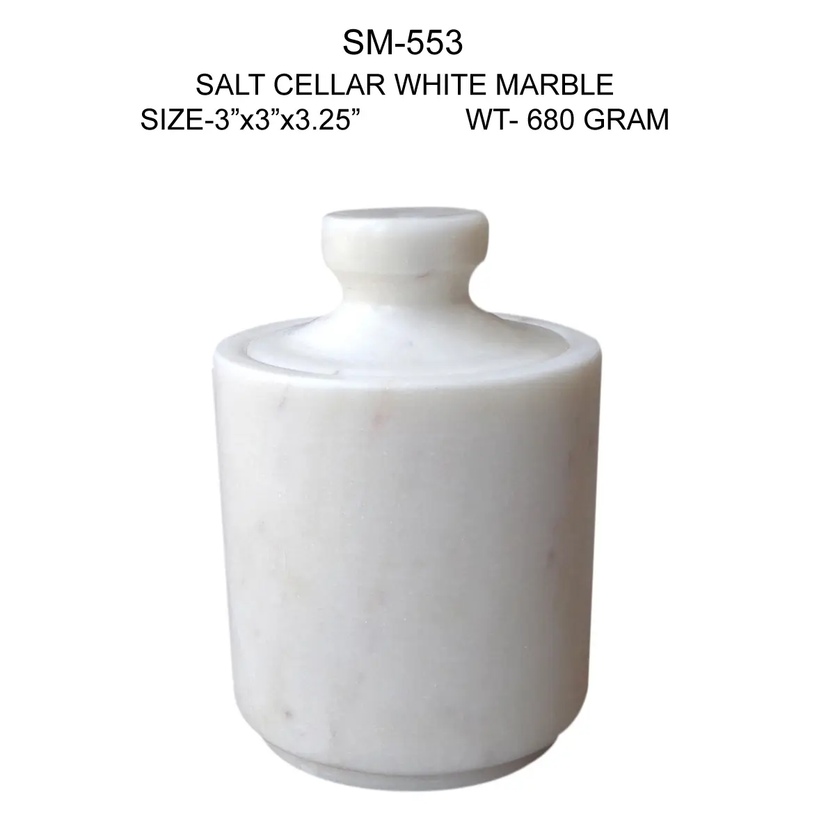 SALT CELLAR (WHITE MARBLE)